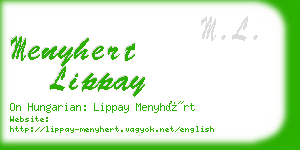 menyhert lippay business card